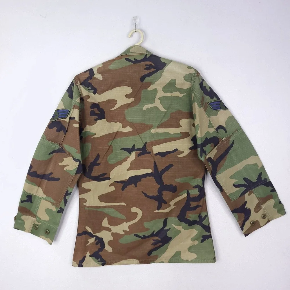 Air Force Military Jacket Wing Combat Coat S Camo Pockets